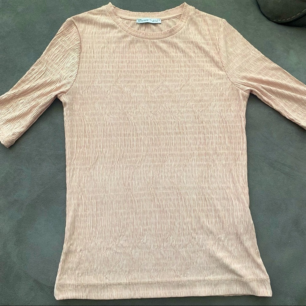 NWOT Zara short sleeve small fitted shirt